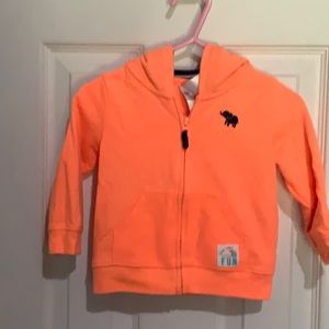 Just For You zipper front jacket with hood